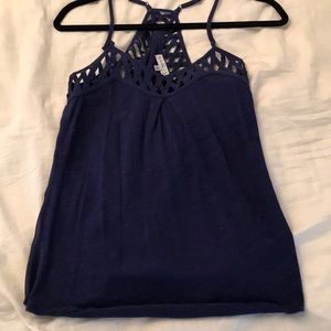 Cut out blue top